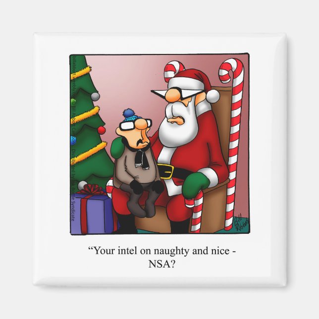 Funny Christmas Humor Refrigerator Magnet (Front)