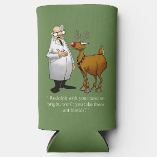 Funny Christmas Humor Seltzer Can Cooler