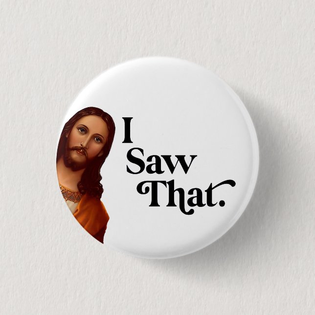 Funny Christmas, I Saw That Jesus, I Saw That Button (Front)