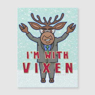 Funny Christmas I'm with Vixen Reindeer Election