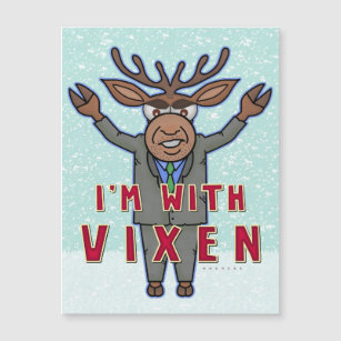 Funny Christmas I'm with Vixen Reindeer Election