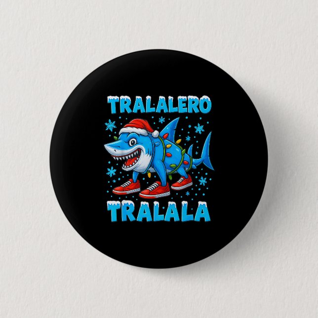 Funny Christmas Italian Brain Rot For Men Women Bo Button (Front)