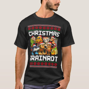 Funny Christmas Italian Brain Rot For Men Women Bo T-Shirt
