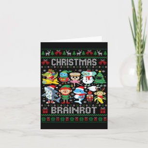 Funny Christmas Italian Brain Rot Italian Brainrot Card