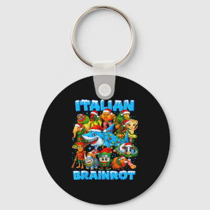 Funny Christmas Italian Brain Rot Italian Brainrot Keychain