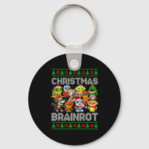 Funny Christmas Italian Brain Rot Italian Brainrot Keychain