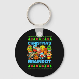 Funny Christmas Italian Brain Rot Italian Brainrot Keychain