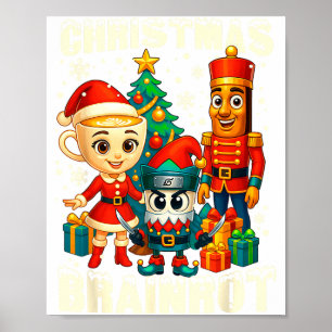 Funny Christmas Italian Brain Rot Italian Brainrot Poster