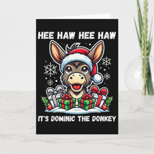 Funny Christmas Italian Christmas Donkey Dominic T Card