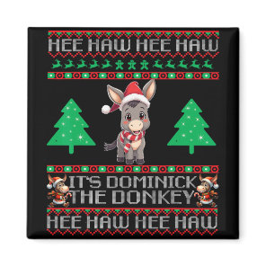 Funny Christmas Italian Christmas Donkey Dominick  Magnet
