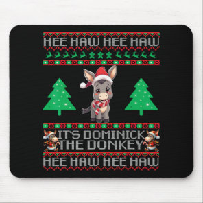 Funny Christmas Italian Christmas Donkey Dominick  Mouse Pad