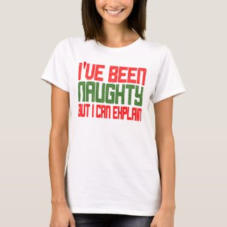Funny Christmas I've Been Naughty Cross Stitch