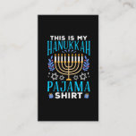 Funny Christmas Jewish Hanukkah Pajama Business Card<br><div class="desc">Funny Christmas Jewish Hanukkah Pajama. Funny Hanukkah Gift for humorous Jews.</div>