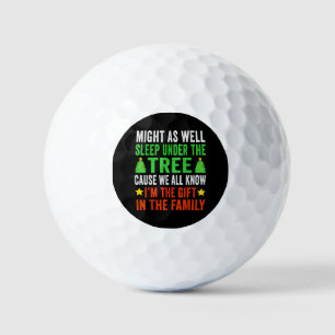 Funny Christmas Kids Christmas Pajamas Girls Boys Golf Balls