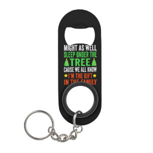 Funny Christmas Kids Christmas Pajamas Girls Boys Keychain Bottle Opener