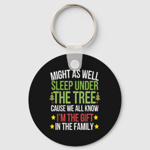 Funny Christmas Kids Christmas Pajamas  Keychain