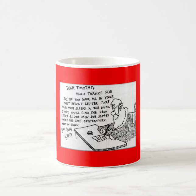 funny-christmas-letter coffee mug (Center)