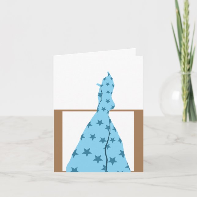 Funny Christmas Letterpress Thank You Card (Front)