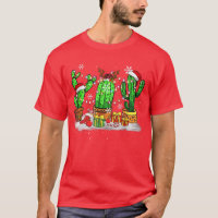 Funny Christmas Lights Cactus Santa Hat Cactus Lov