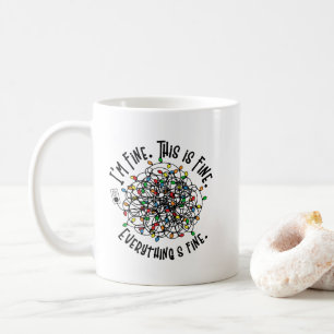 Funny Christmas Lights Ironic Christmas Mug