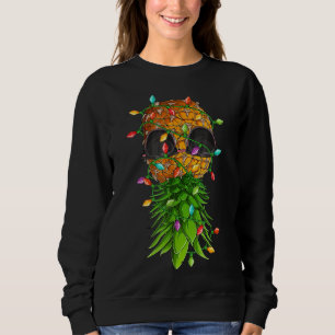 Funny Christmas Lights Upside Down Pineapple Swing Sweatshirt