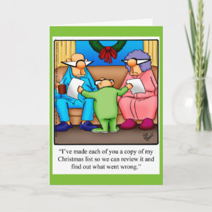 Funny "Christmas List" Christmas Greeting Card