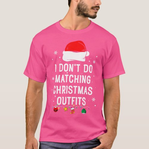 Funny Christmas Matching Couples T_Shirt