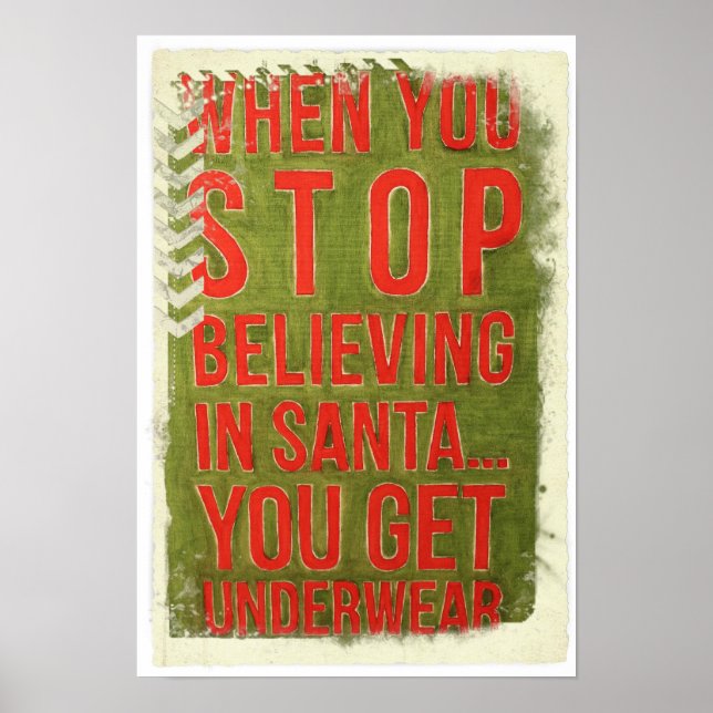 Funny Christmas Message Poster! Poster (Front)