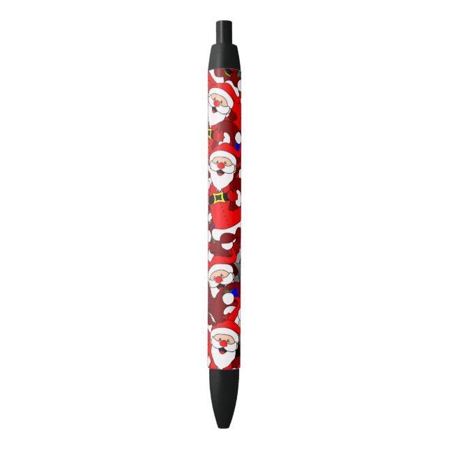 Funny Christmas Modern Whimsical Santa Collage Pen (Front Vertical)