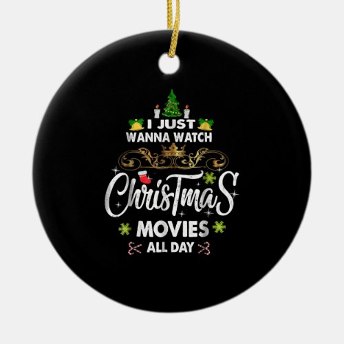 Funny Christmas Movie  Christmas Movies Ceramic Ornament