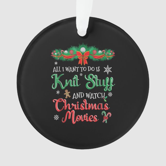 Funny Christmas Movie Ornament (Front)