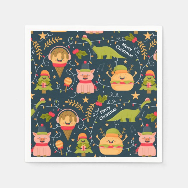 Funny Christmas Napkins (Front)