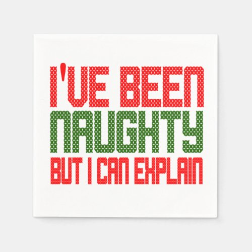 Funny Christmas Napkins Ive Been Naughty
