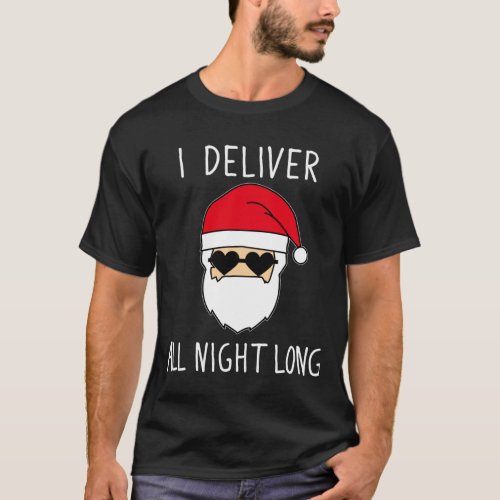 Funny Christmas Naughty Santa Inappropriate Christ T_Shirt