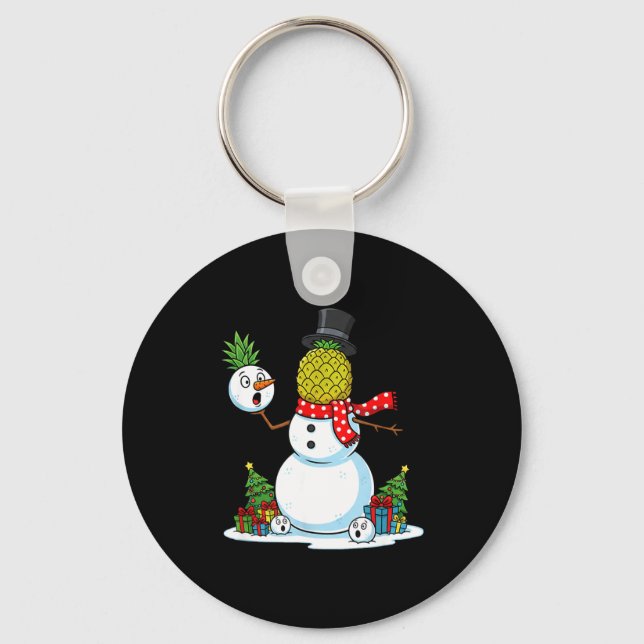 Funny Christmas Ne Snowman Xmas Mens Womens Kids  Keychain (Front)