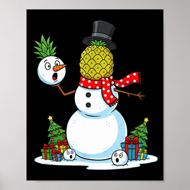 Funny Christmas Ne Snowman Xmas Mens Womens Kids  Poster (Front)