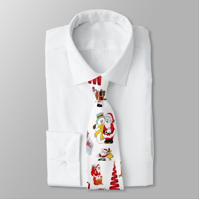 Funny Christmas Neck Tie (Tied)
