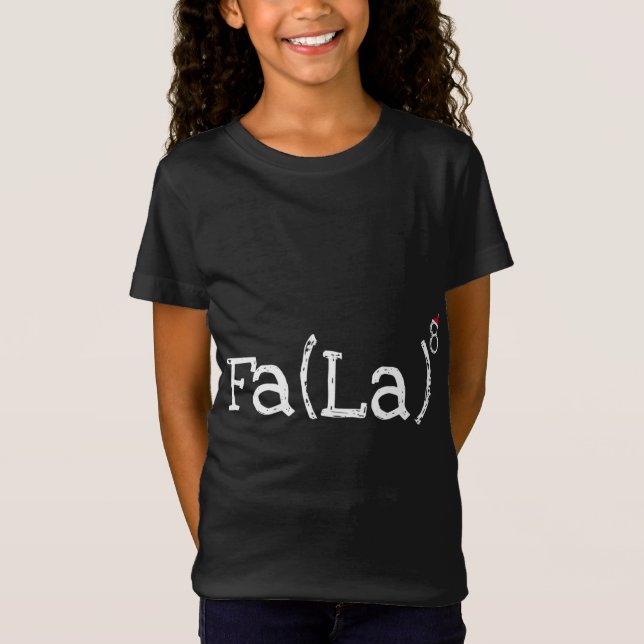 Funny Christmas Nerd - Cute Math Fa La La La La T-Shirt (Front)
