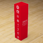 Funny Christmas new year Wine Box<br><div class="desc">Funny Christmas new year</div>