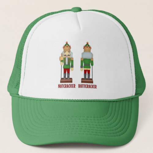 Funny Christmas Nutcracker Buttcracker Humorous Trucker Hat