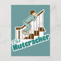 Funny Christmas Nutcracker Holiday Postcard