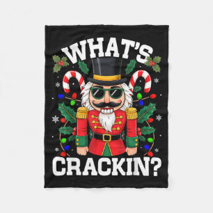 Funny Christmas Nutcracker Men Kids N Boys Whats C Fleece Blanket
