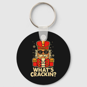 Funny Christmas Nutcracker Men Kids Teen Boys What Keychain