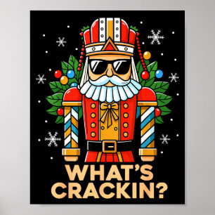 Funny Christmas Nutcracker Men Kids Teen Boys What Poster