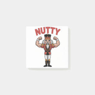 Funny Christmas Nutcracker Nuty Natural Fitness Post-it Notes