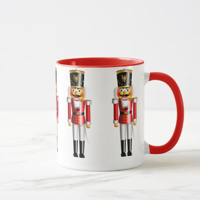 Funny Christmas Nutcracker Toy Soldiers Mug (Right)