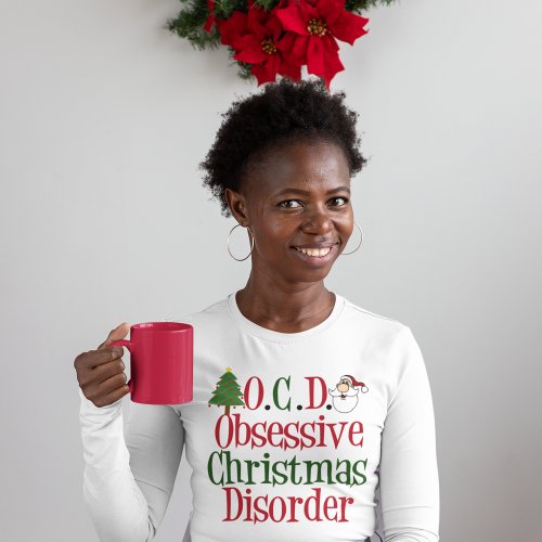 Funny Christmas Obsessed Cute Long Sleeve Holiday T_Shirt