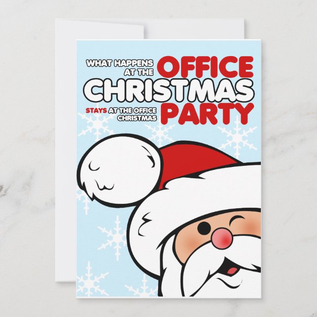 Funny Christmas Office Party Invitations (Front)