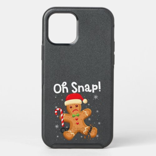 Funny Christmas Oh Snap Gingerbread Man Cookie X_M OtterBox Symmetry iPhone 12 Pro Case