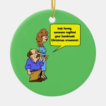 Funny Christmas Ornament by holidaysboutique at Zazzle